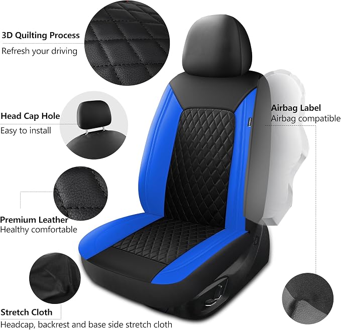 Car Seat Covers, Breathable and Waterproof Seat Covers, Luxury PU Universal Fit - Image 5