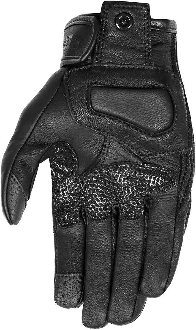 Updated Full Finger Men’s Leather Motorcycle Gloves Touchscreen & Armored - Image 6