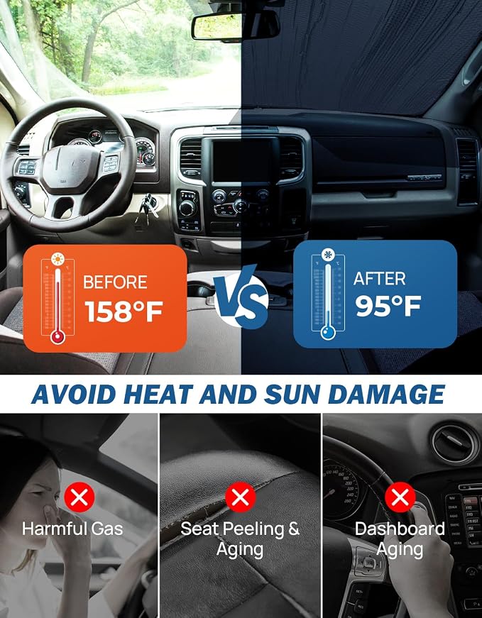 Windshield Sun Shade Compatible - Image 3