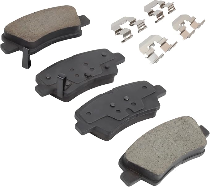 Premium Semi-Metallic Rear Brake Pads Compatible - Image 2