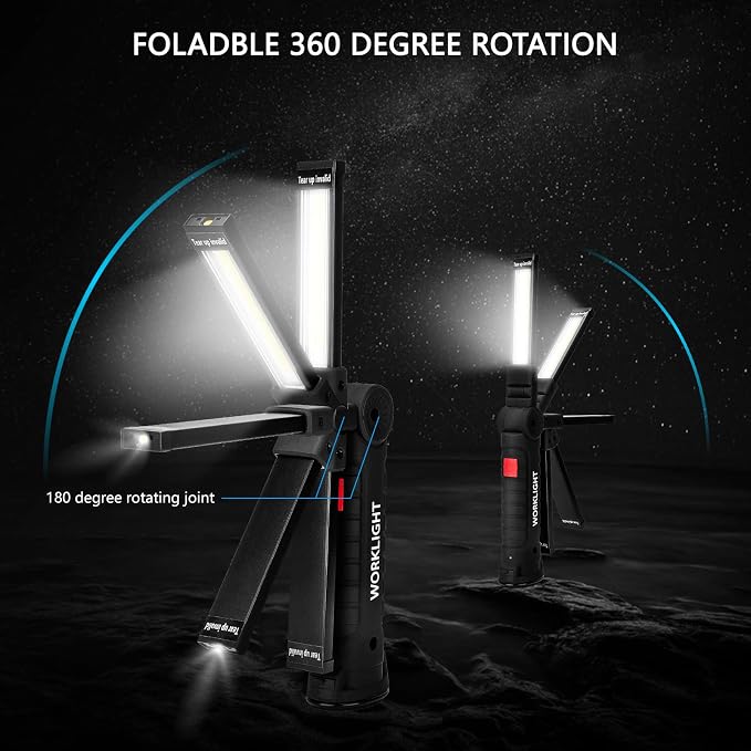 Gifts for Men 4Pack LED Flashlight, Rechargeable Work Lights - Image 2