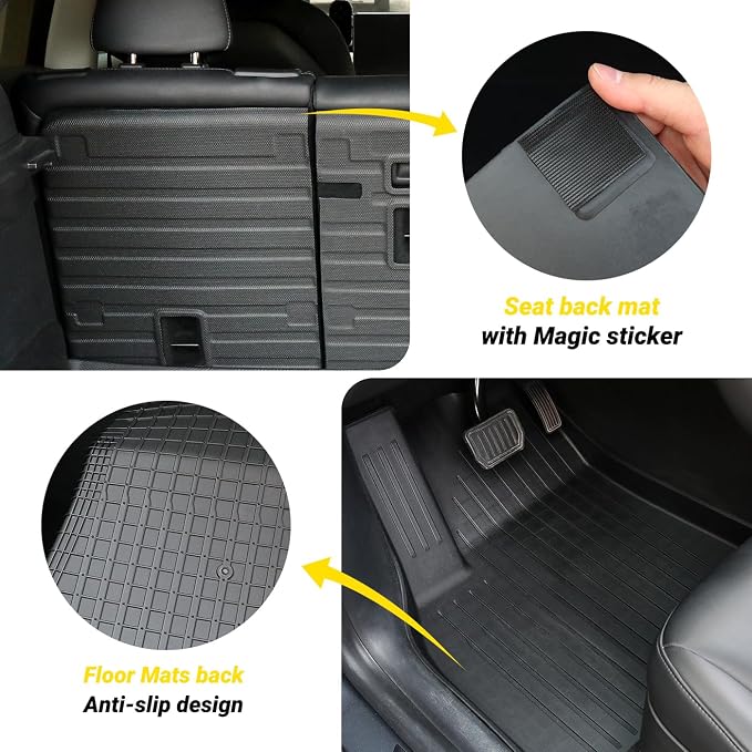 Floor Mat for New Model Y Juniper 2025 2026 9PCS Floor Mats - Image 5