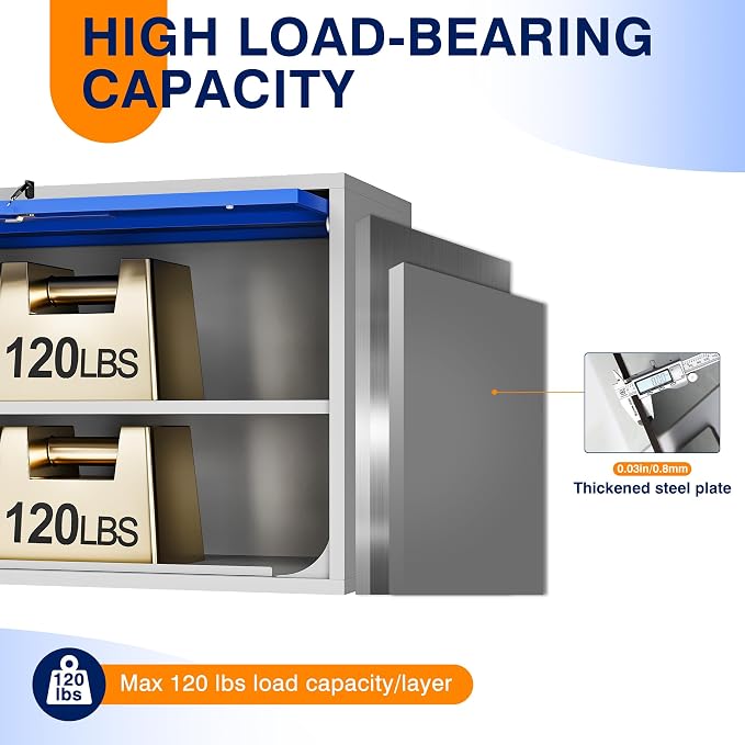Yizosh Metal Storage Cabinet - Image 7