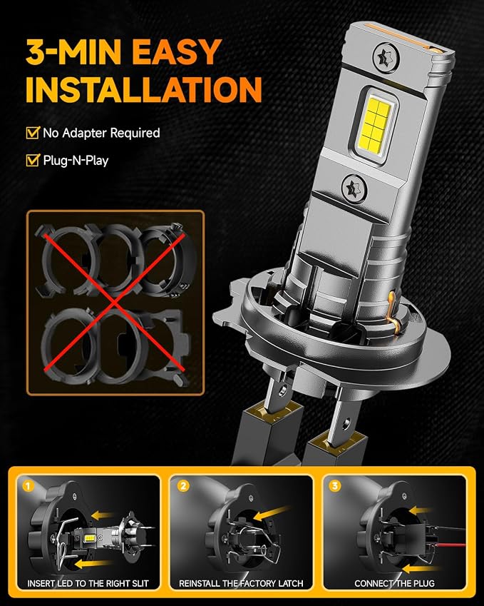 FAHREN 2025 Upgraded H7 Light Bulbs, Super Brighter Lighting Bulb, 1:1 Halogen - Image 5