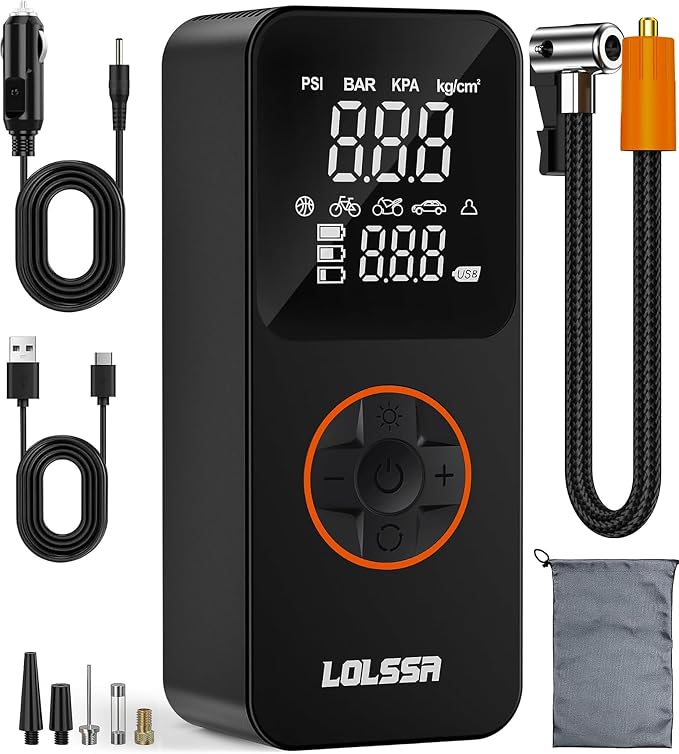 Tire Inflator Portable Air Compressor-Air Pump 20000mAh & 150PSI Cordless by LOLSSA