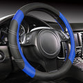 CAR PASS Line Rider Microfiber 14 Inch Leather Sporty Steering Wheel Cover by CARPASS