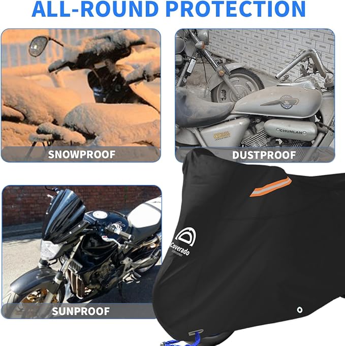Motorcycle Cover All Season Waterproof Scooter Cover - Image 5