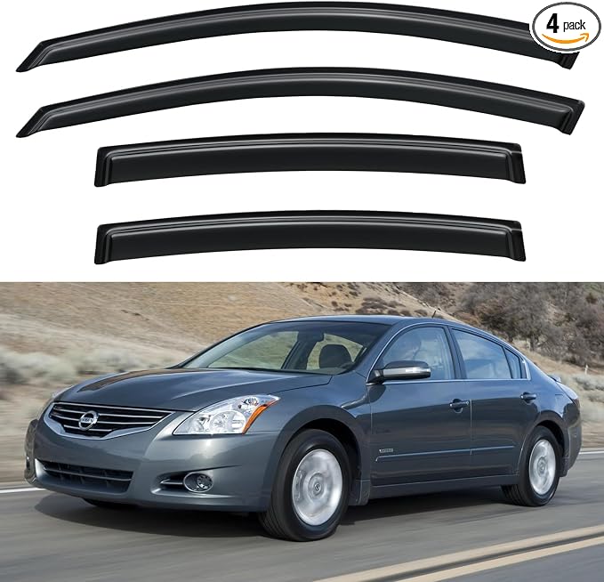 Window Visors Rain Guards Shield by YQAUTEC