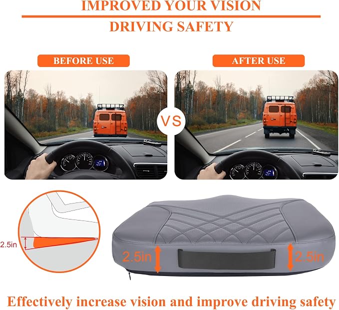 kingphenix Premium Car Seat Cushion, Memory Foam Driver Seat Cushion to Improve - Image 2