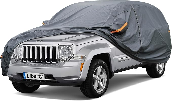 Premium Car Cover Custom Fit Jeep Liberty, 16 Layers Heavy Duty Car Cover by GUNHYI