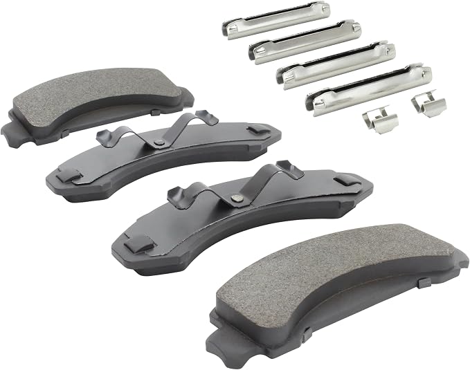 Premium Semi-Metallic Front Brake Pads Compatible - Image 2