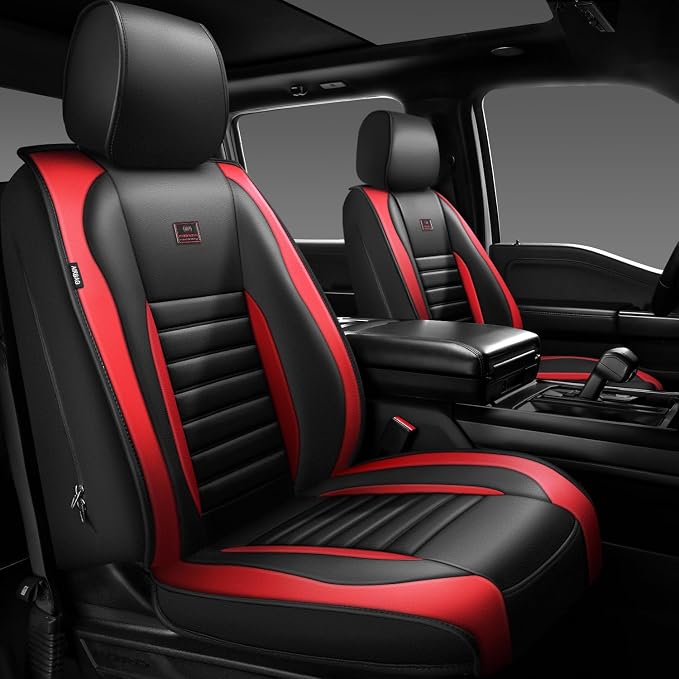 CAR PASS Nappa Leather Car Seat Covers Front Seats, Luxury Seat Protector - Image 8