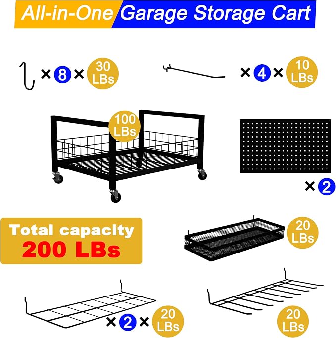 All-in-One Garage Storage Cart - Image 4