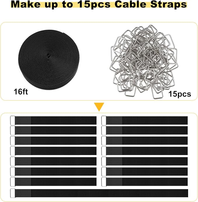 1.5"x16ft Hook and Loop Straps - Image 5