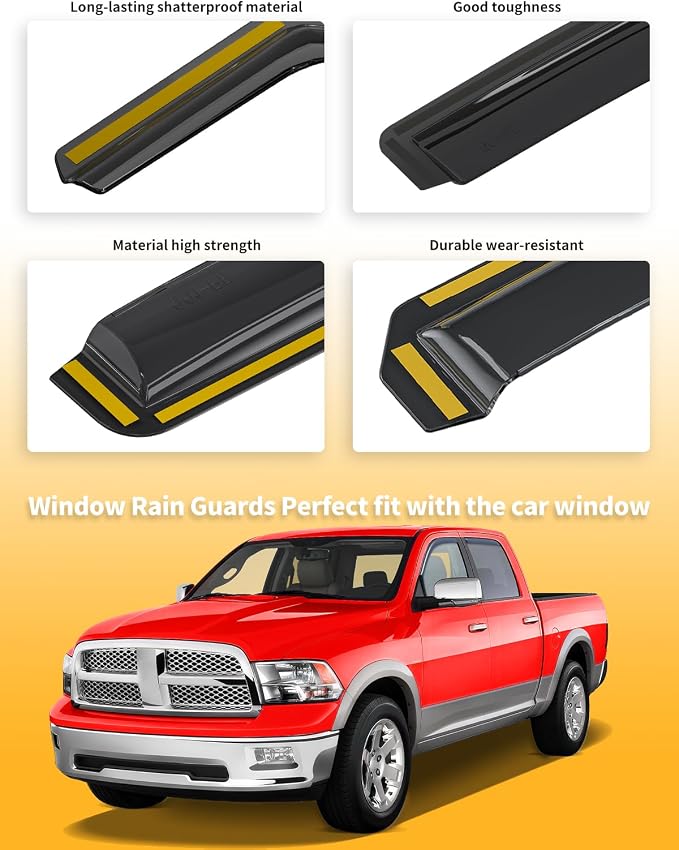 in-Channel Window Rain Guards Fit - Image 8