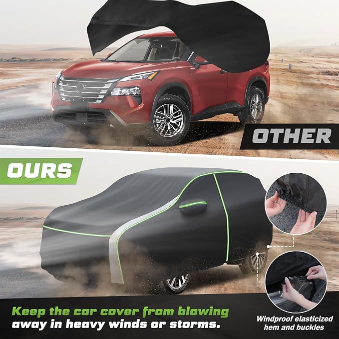 Mixsuper Liner Car Cover for Nissan Rogue 2008-2026, 7 Layers Waterproof All - Image 6