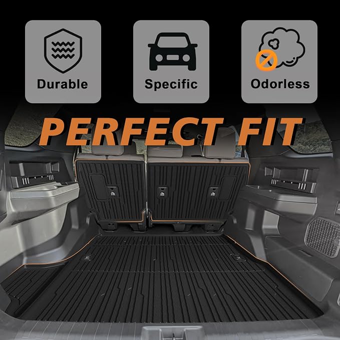 TripleAliners Trunk Mat & Rear Seatback Mat Fit - Image 7