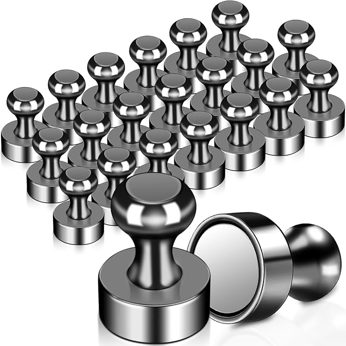 22 Pack Fridge Magnets, Push Pin Magnets Refrigerator Magnets Small Strong by MAGXCENE