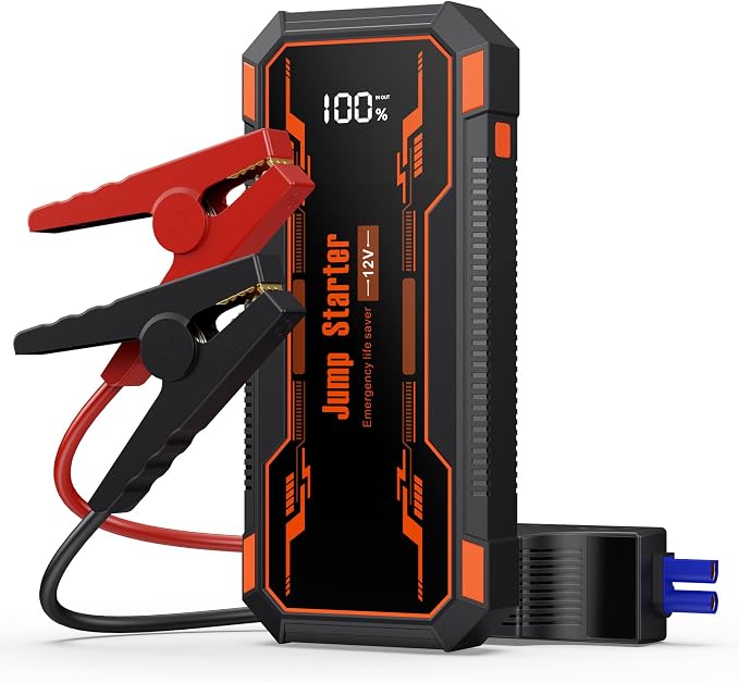 Car Jump Starter 6000A Car Battery Jump Starter Portable, 12V Battery Jumper by GKUTW