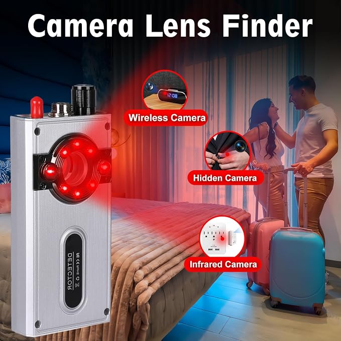 JMDHKK Hidden Camera Detector & Bug Detector – Magnetic Tracker & Wireless - Image 5