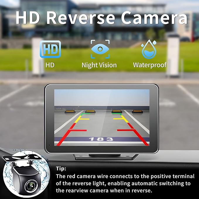Portable Carplay Screen for Car, HD Backup Camera, GPS Navigation, Mirror Link - Image 6