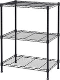 Homeiju 3-Shelf Storage Rack, Adjustable Height Metal Shelving Unit, Heavy Duty by Homeiju