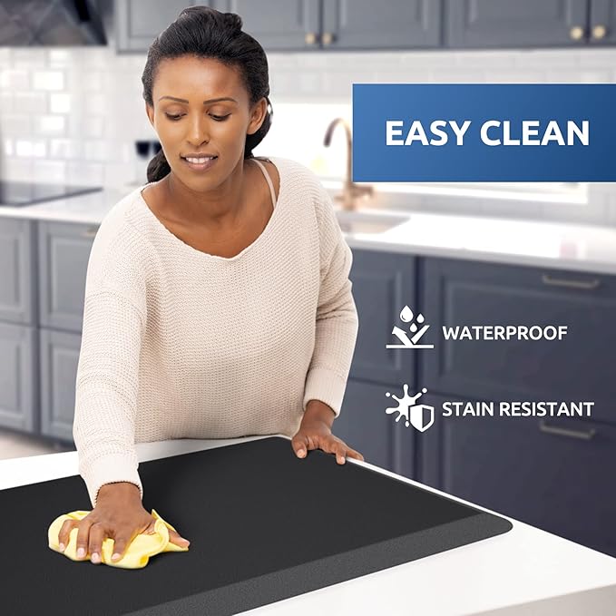 KitchenClouds Kitchen Mat Cushioned Anti Fatigue Rug 17.3"x28" Waterproof - Image 3