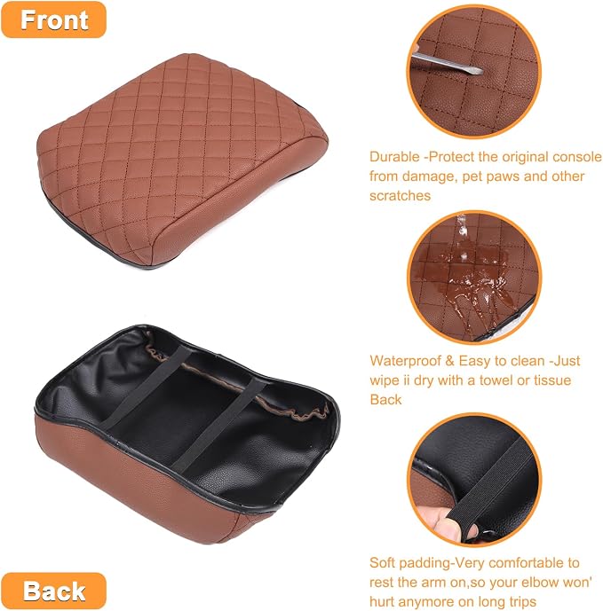Car Armrest Box Cover Protector Compatible - Image 4
