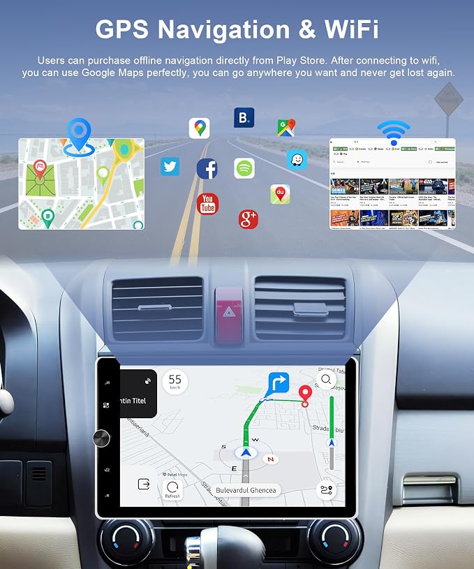 Motorized 2G+64G Single Din Radio - Image 3