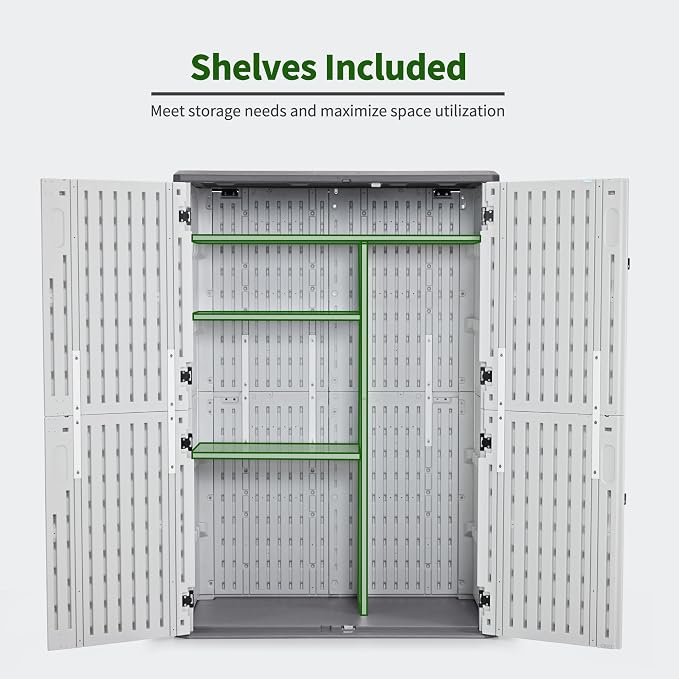 Macrout 50 Cu.Ft Plastic Outdoor Storage Cabinet - Image 5