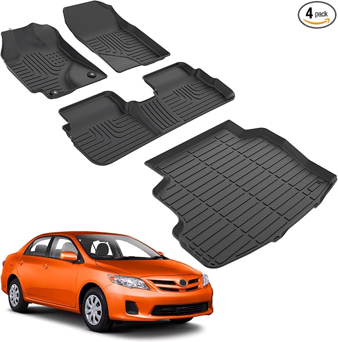 for Corolla Floor Mats 2013 2012 2011 2010 2009, Car Mats by Norand
