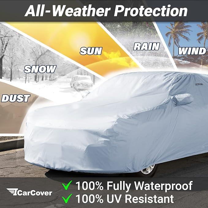 iCarCover Premium Car Cover for 2005-2019 Buick Lacrosse Heavy Duty Waterproof - Image 2