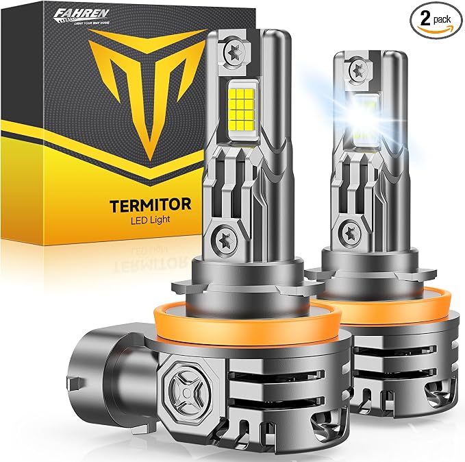FAHREN H11/H8/H9 LED Light Bulbs, 000LM 1000% Ultra Brightness, 6500K H9 Fog by Fahren