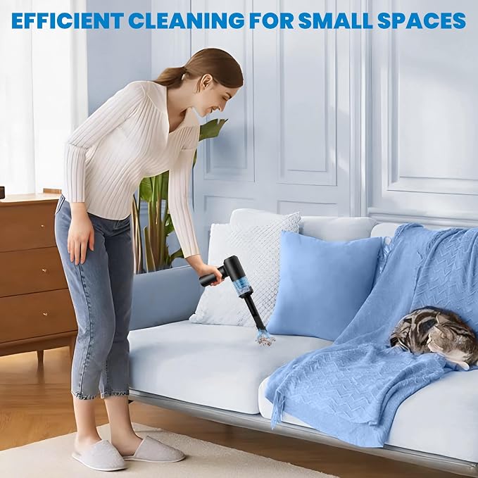 90° Foldable Car Vacuum Portable Cordless 16000PA, 4-in-1 Mini Vacuum Cleaner - Image 8
