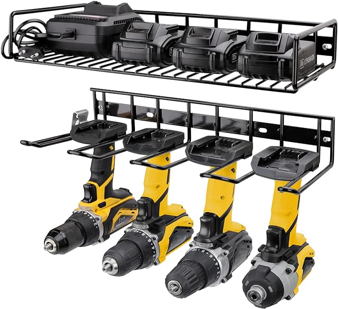 UNITEDPOWER Wall Mounted Power Tool Organizer Holder, Heavy Duty Utility by UNITEDTOOLSUNITEDPOWER