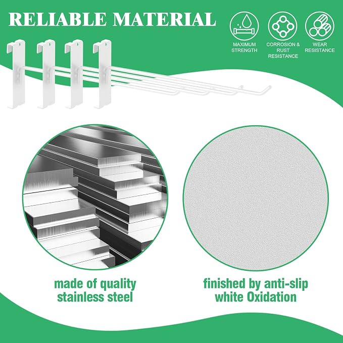 40Pcs 10" Gridwall Display Hooks Assortment Set, Wire Diameter 5mm/ 0.2” - Image 3