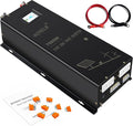 WZRELB 7000W Pure Sine Wave Inverter, 24V DC to 120V 240V AC, 4 AC Outlets by WZRELB