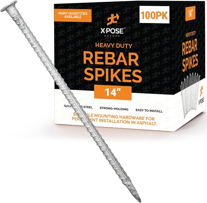 Heavy Duty Rebar Stakes 14" by XposeSafety