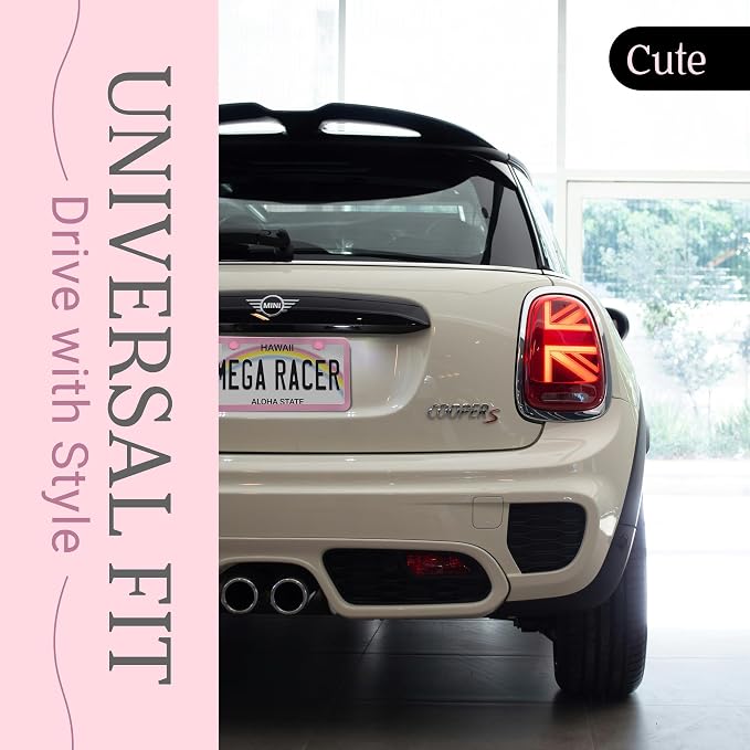 Premium Princess Pink License Plate Frame – 1 Pack, Rust-Free Stainless Steel - Image 3