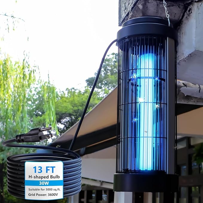 Powerful Bug Zapper Outdoor for 5000 Sq.Ft. by Coospider-repta