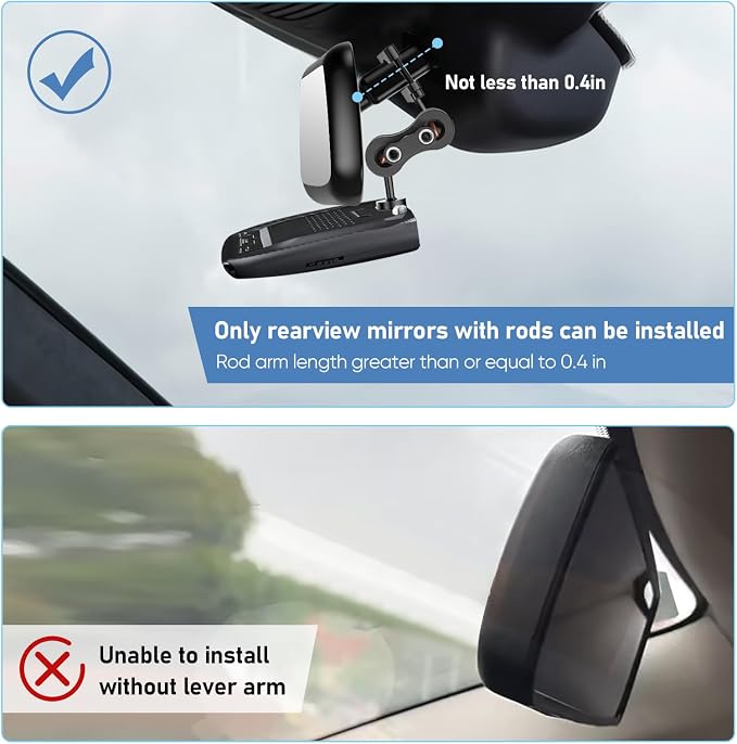 Radar Detector Mount Rearview Mirror Bracket, Car Truck Mirror Radar Mount - Image 6