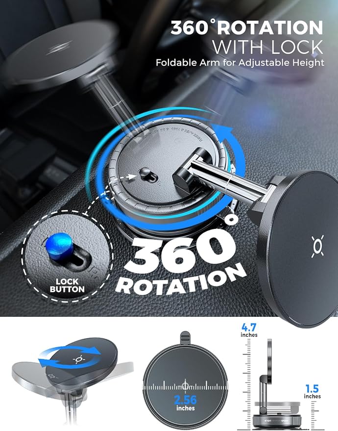 eSamcore Vacuum Magnetic Phone Holder - Image 6