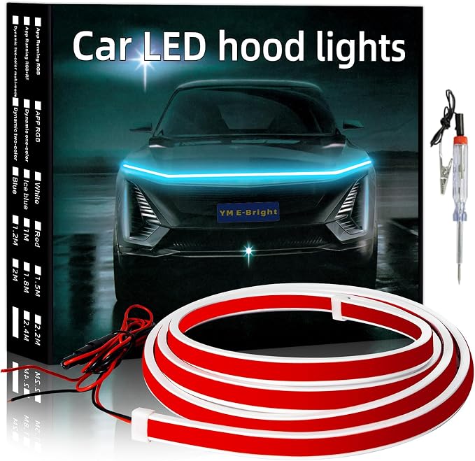 YM E-Bright Led Hood Light Strip Exterior Car Led Strip Light Waterproof by YME-Bright