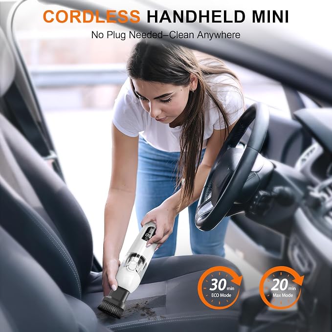 4-in-1 Handheld Cordless Car Vacuum – 19000PA, Brushless Motor, 2-in-1 Blow & - Image 3