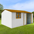 Outdoor Storage Shed, 12X10 FT Metal Garden Shed by Gaderth