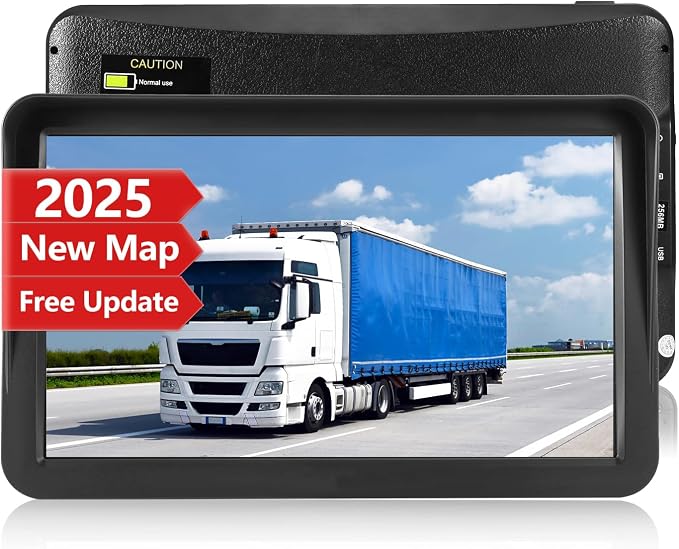 GPS Navigator for Car Truck RV, 9 inch Touch Screen Latest 2025 Map, Real Voice by LONGRUF