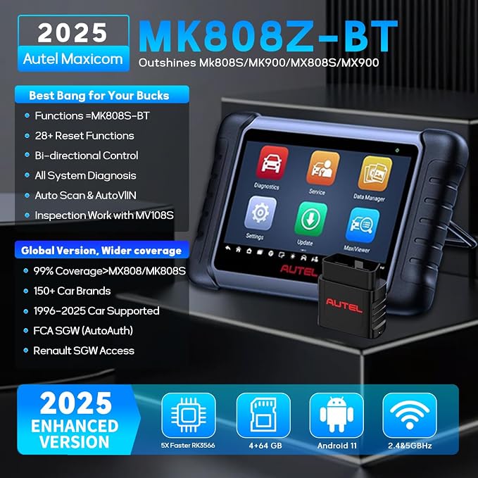 Autel MaxiCOM MK808Z-BT Diagnostic Scanner - Image 2