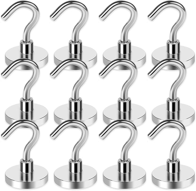LOVIMAG Strong Magnetic Hooks, 40LBS Neodymium Magnets by LOVIMAG