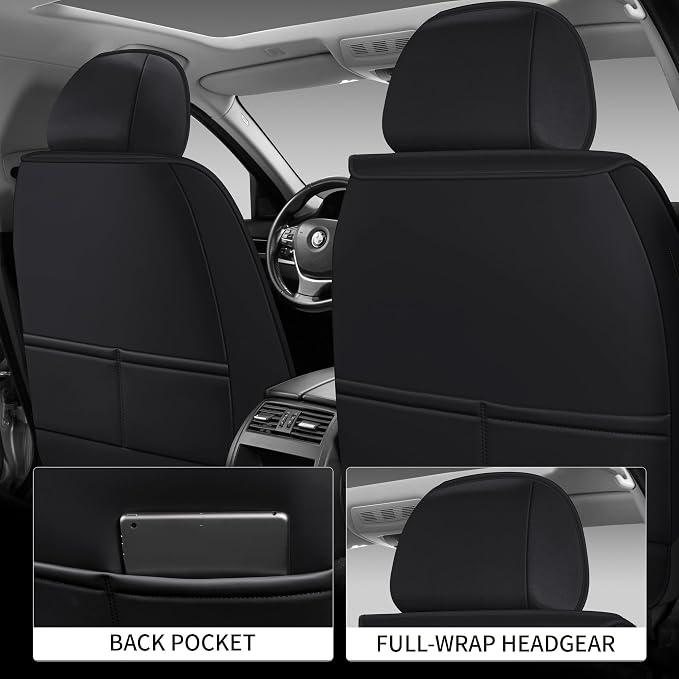 Car Seat Covers Full Set, Easy Install Luxury Leather Automotive Seat Covers - Image 6