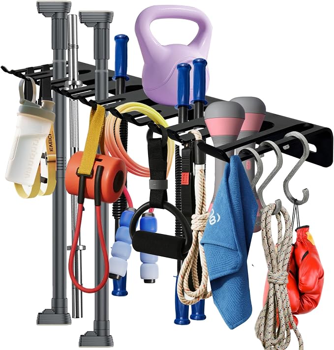 22‘’/25‘’/31‘’Black Wall-Mounted Tool Storage Rack, Suitable - Image 4
